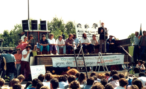 Aktionen am THTR 1986, Foto: Horst Blume